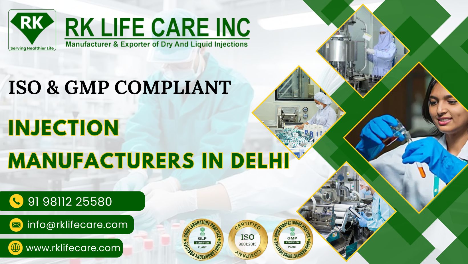 ISO & GMP Compliant Injection Manufacturers in Delhi